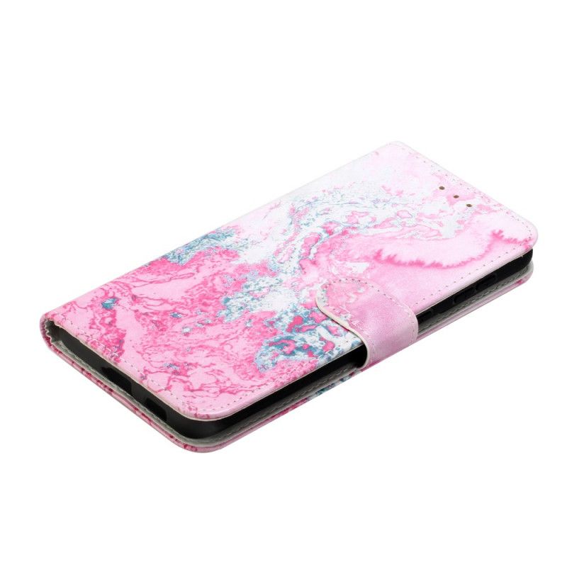 Flip Cover Samsung Galaxy S21 Plus 5G Sort Marmor