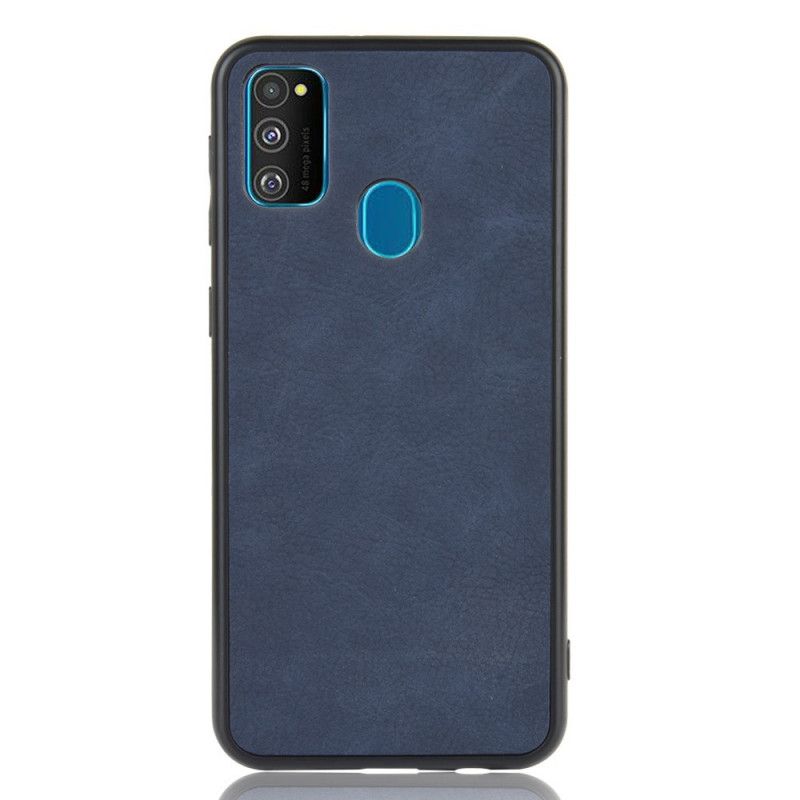 Cover for Samsung Galaxy M21 Sort Premium Lædereffekt