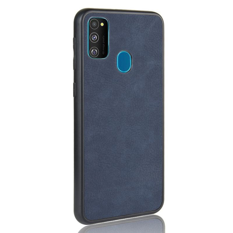 Cover for Samsung Galaxy M21 Sort Premium Lædereffekt