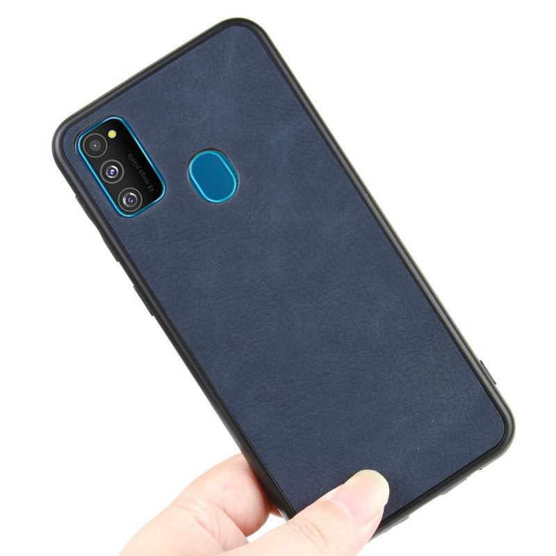 Cover for Samsung Galaxy M21 Sort Premium Lædereffekt