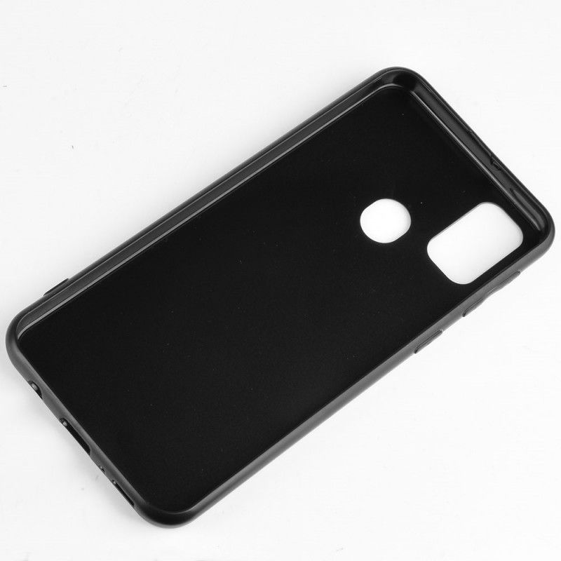 Cover for Samsung Galaxy M21 Sort Premium Lædereffekt