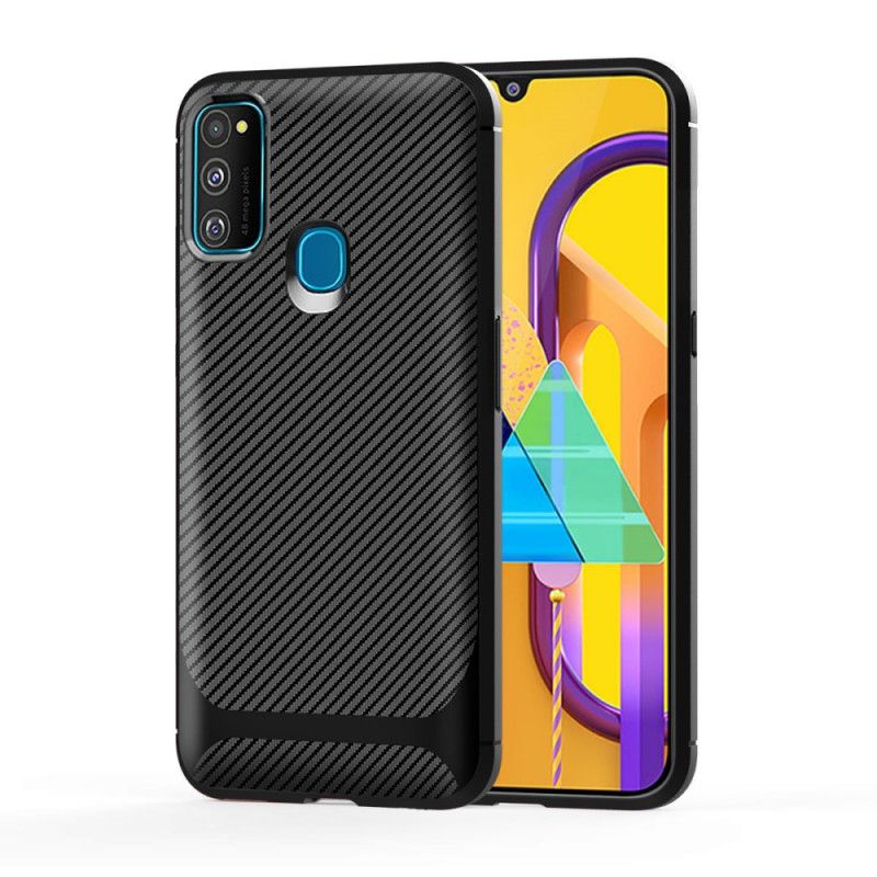 Cover Samsung Galaxy M21 Sort Enkelt Fleksibelt Kulfiber