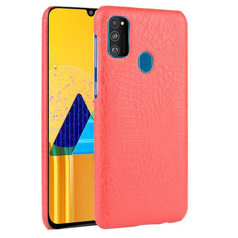 Cover Samsung Galaxy M21 Sort Krokodillehudeffekt Beskyttelse