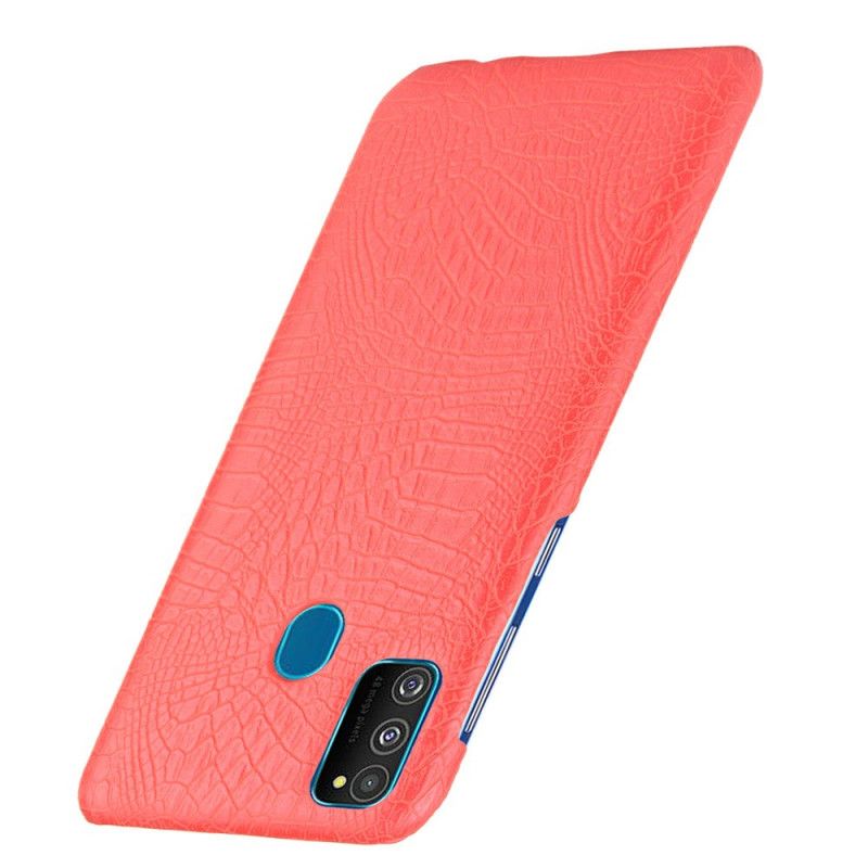 Cover Samsung Galaxy M21 Sort Krokodillehudeffekt Beskyttelse