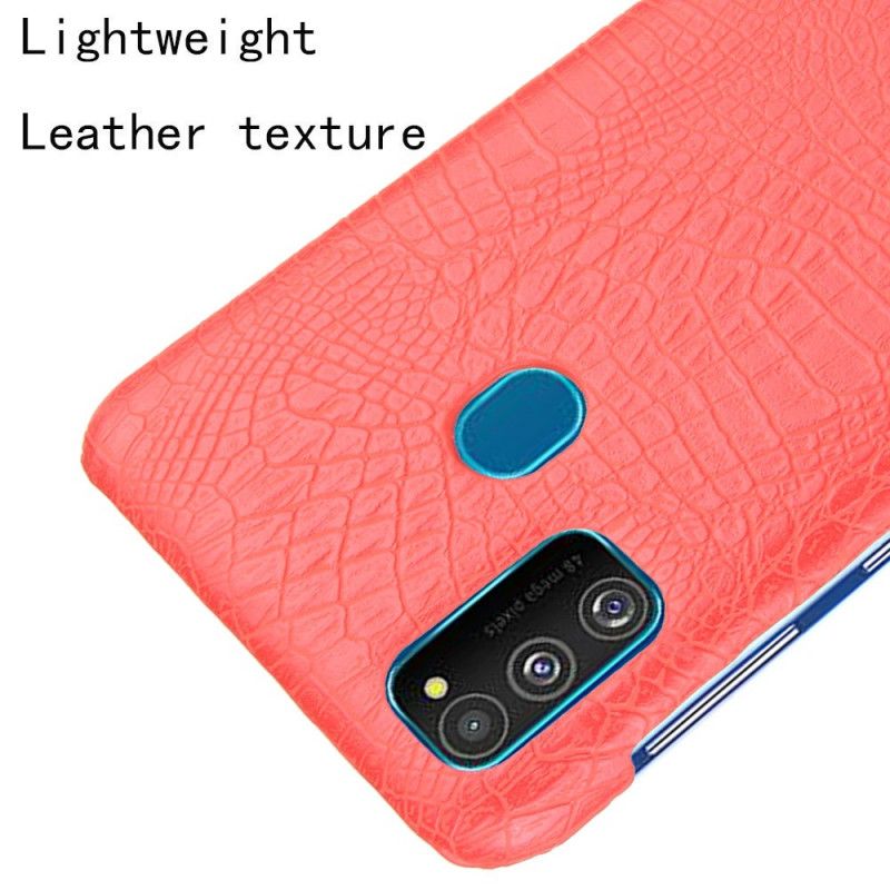 Cover Samsung Galaxy M21 Sort Krokodillehudeffekt Beskyttelse