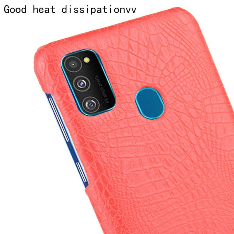 Cover Samsung Galaxy M21 Sort Krokodillehudeffekt Beskyttelse