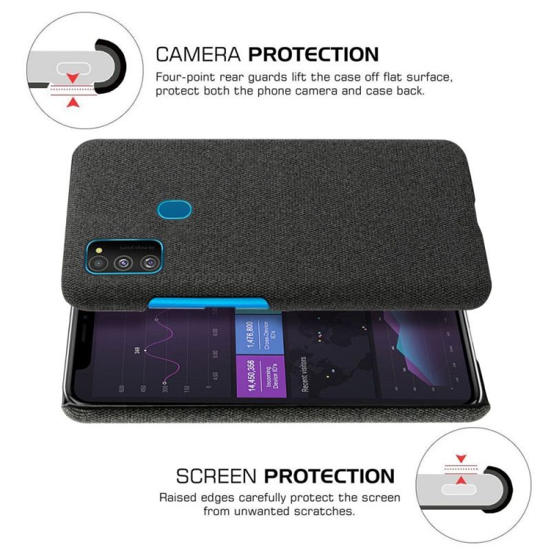 Cover Samsung Galaxy M21 Sort Ksq Stoftekstur