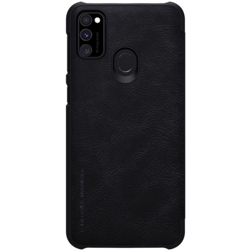 Læder Cover Samsung Galaxy M21 Sort Nillkin Qin-Serie