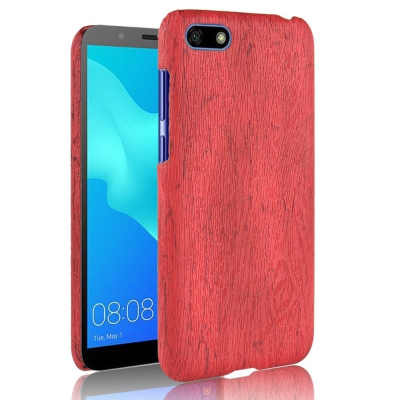 Cover for Huawei Y5 2018 Børstet Træeffekt