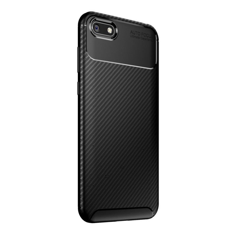 Cover Huawei Y5 2018 Fleksibel Kulfibertekstur