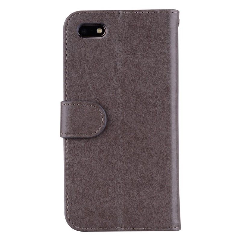 Flip Cover Huawei Y5 2018 Mobilcover Glitter Enhjørning