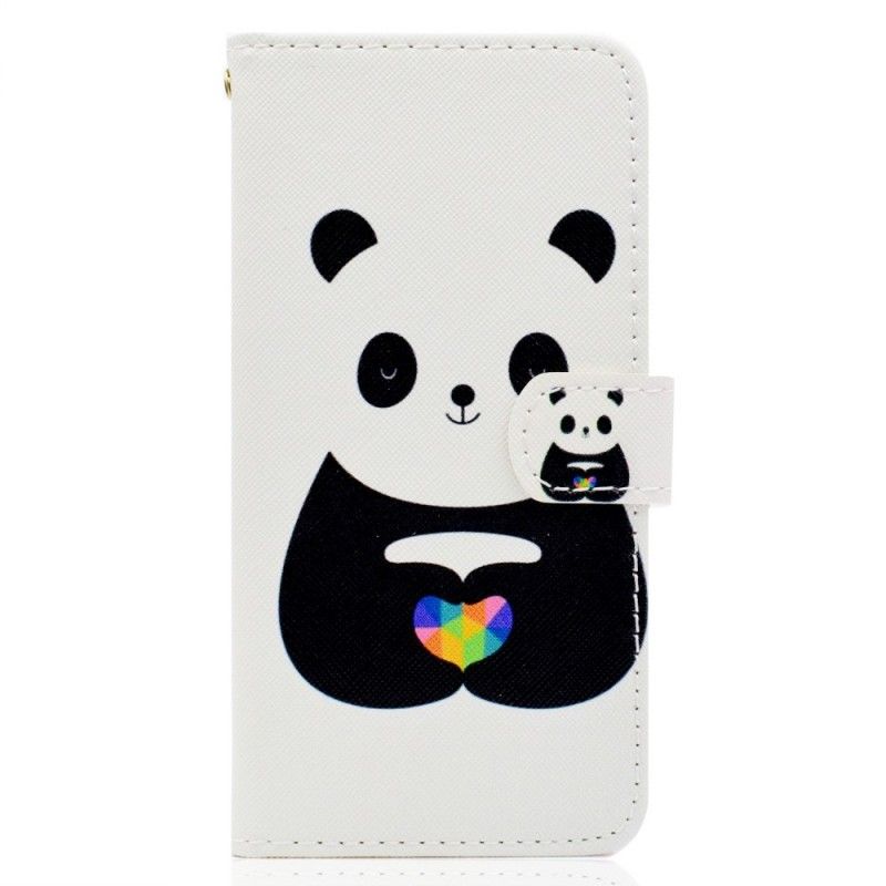 Flip Cover Læder Huawei Y5 2018 Pandakærlighed