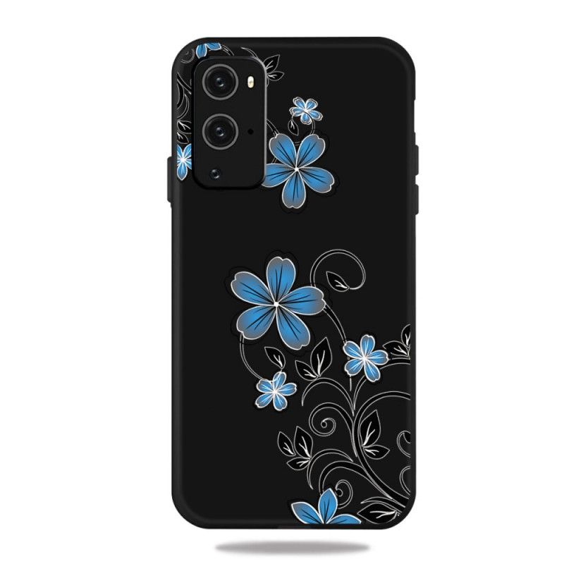 Cover for OnePlus 9 Blå Blomster