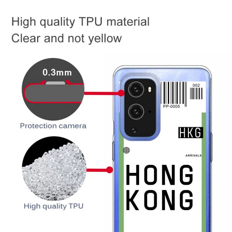 Cover OnePlus 9 Boardingkort Til Hong Kong Beskyttelse