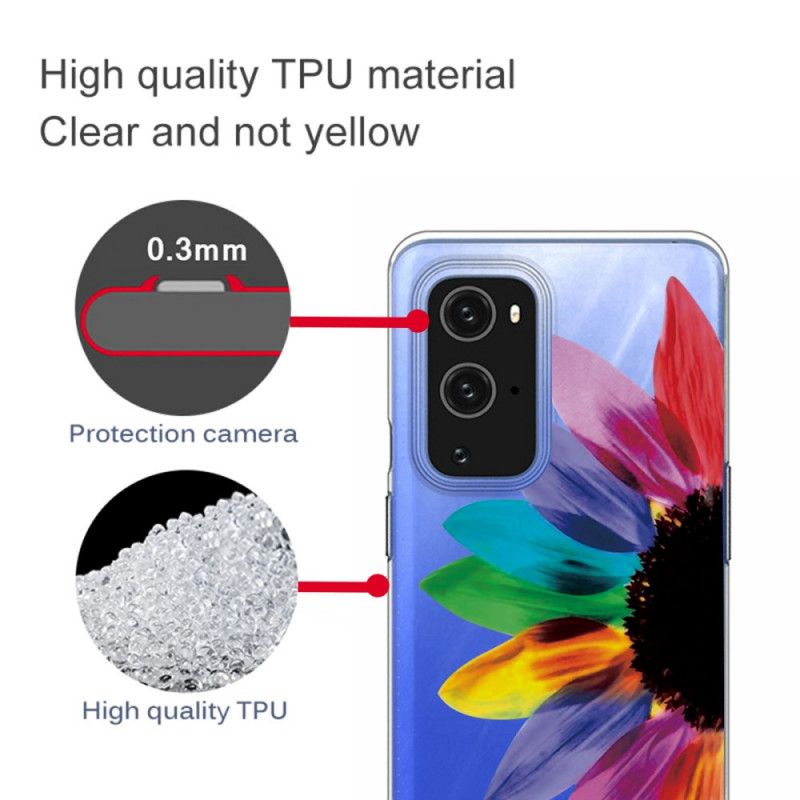 Cover OnePlus 9 Farvet Blomst