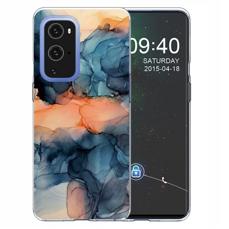 Cover OnePlus 9 Grå Mobilcover Farvet Marmor