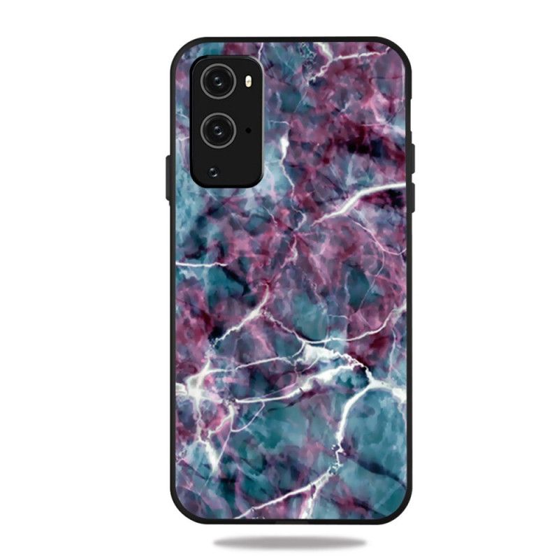 Cover OnePlus 9 Mobilcover Lilla Marmor