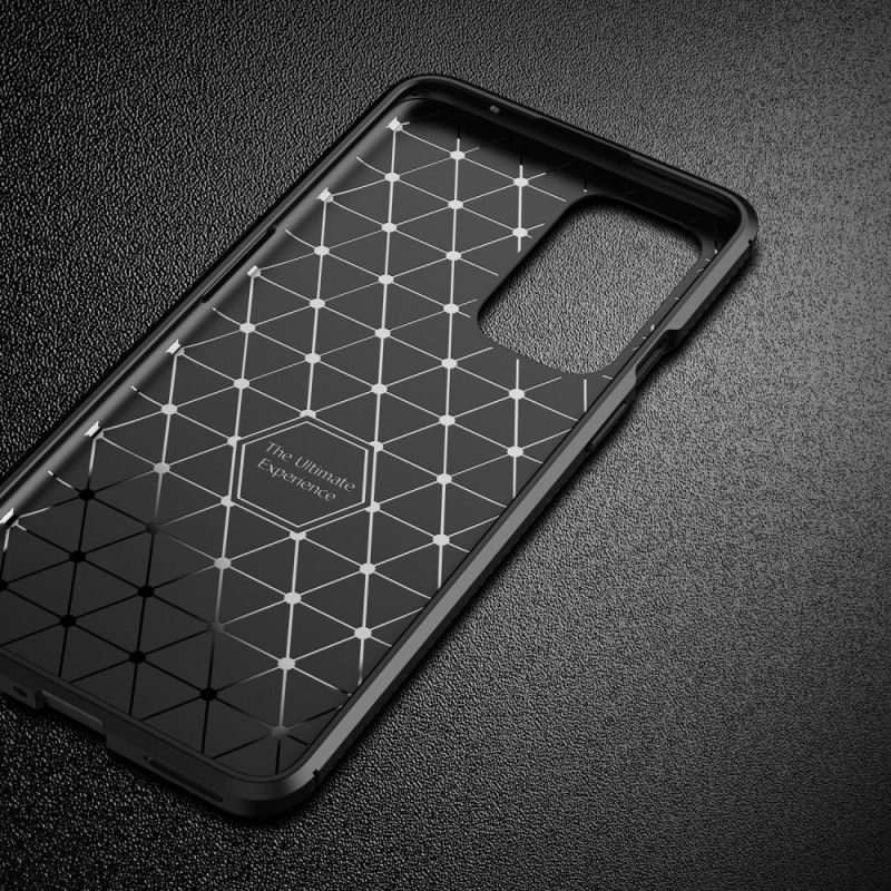 Cover OnePlus 9 Sort Fleksibel Kulfibertekstur