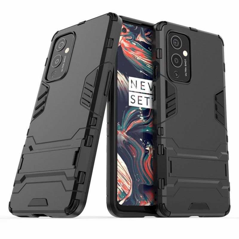 Cover OnePlus 9 Sort Ultra Resistent Med Støtte Beskyttelse