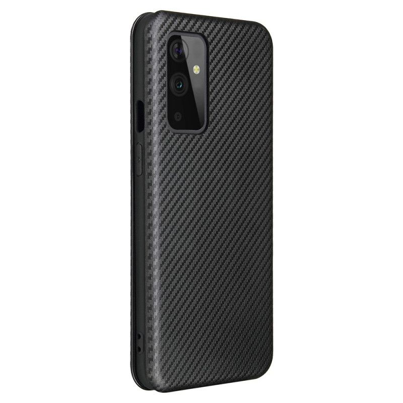 Læder Cover for OnePlus 9 Sort Kulstofsilikon