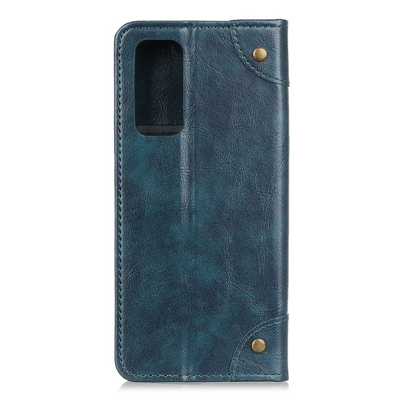 Læder Cover OnePlus 9 Sort Nitter I Vintage Læderstil Original