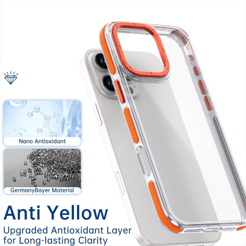 Cover iPhone 16 Pro Gennemsigtig Anti-drop