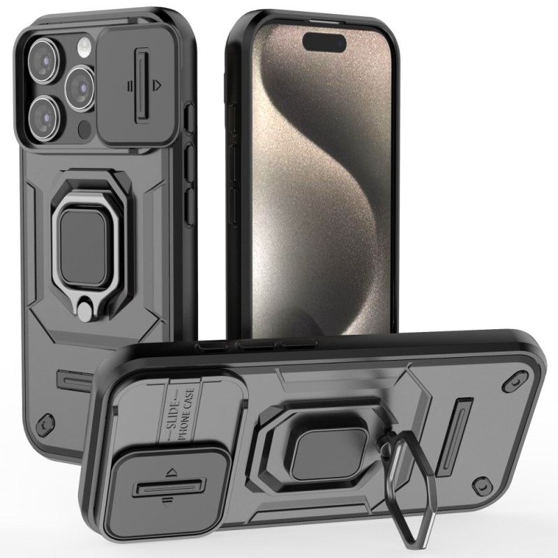 Cover iPhone 16 Pro Ringbestandig Glidende Linsebeskyttelse