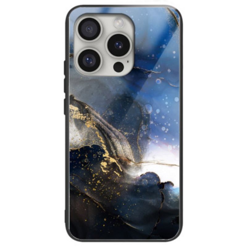 Cover iPhone 16 Pro Sort Og Blåt Mønster