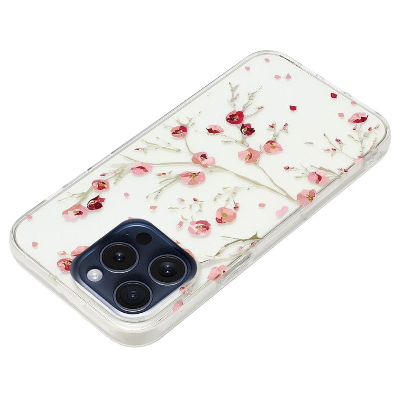 Cover iPhone 16 Pro Telefon Etui Blomster