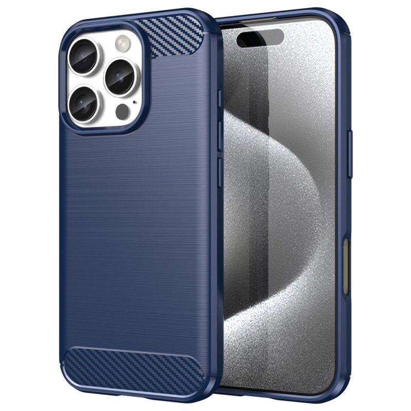 Cover Til iPhone 16 Pro Børstet Kulfiber