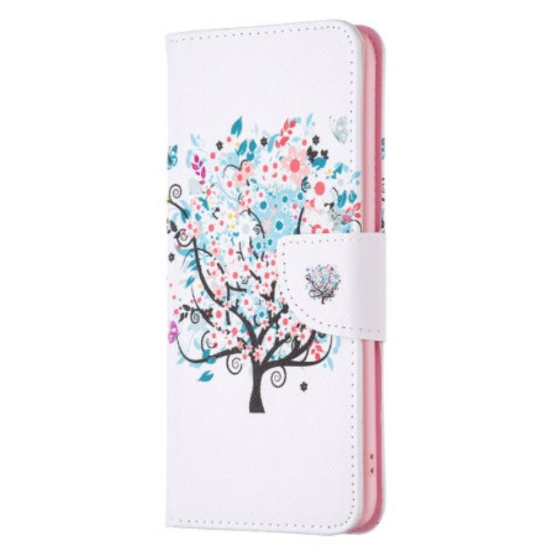 Flip Cover iPhone 16 Pro Blomstret Træ