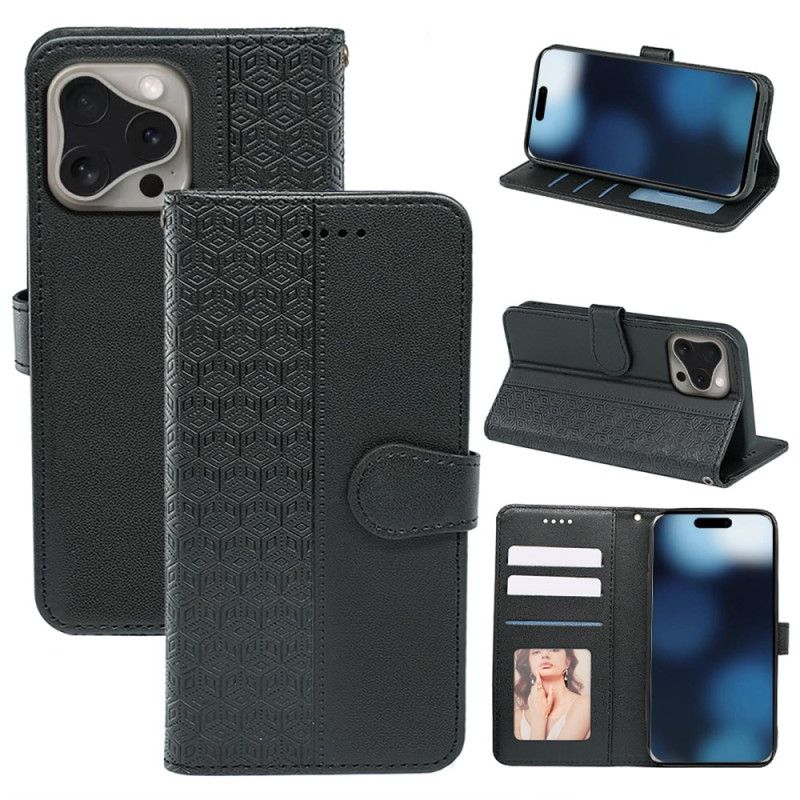 Flip Cover iPhone 16 Pro Kubikgitter