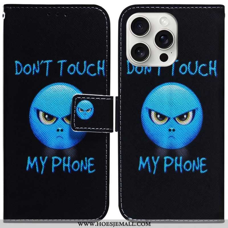 Flip Cover iPhone 16 Pro Telefon Emoji