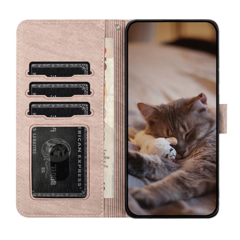 Flip Cover iPhone 16 Pro Thong Cat Scene