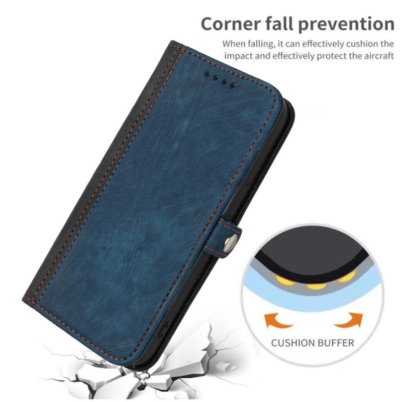 Flip Cover iPhone 16 Pro Tofarvet Rem