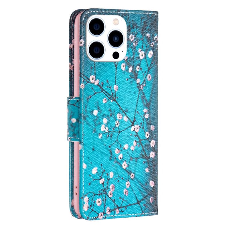 Flip Cover Til iPhone 16 Pro Blomstrende Grene