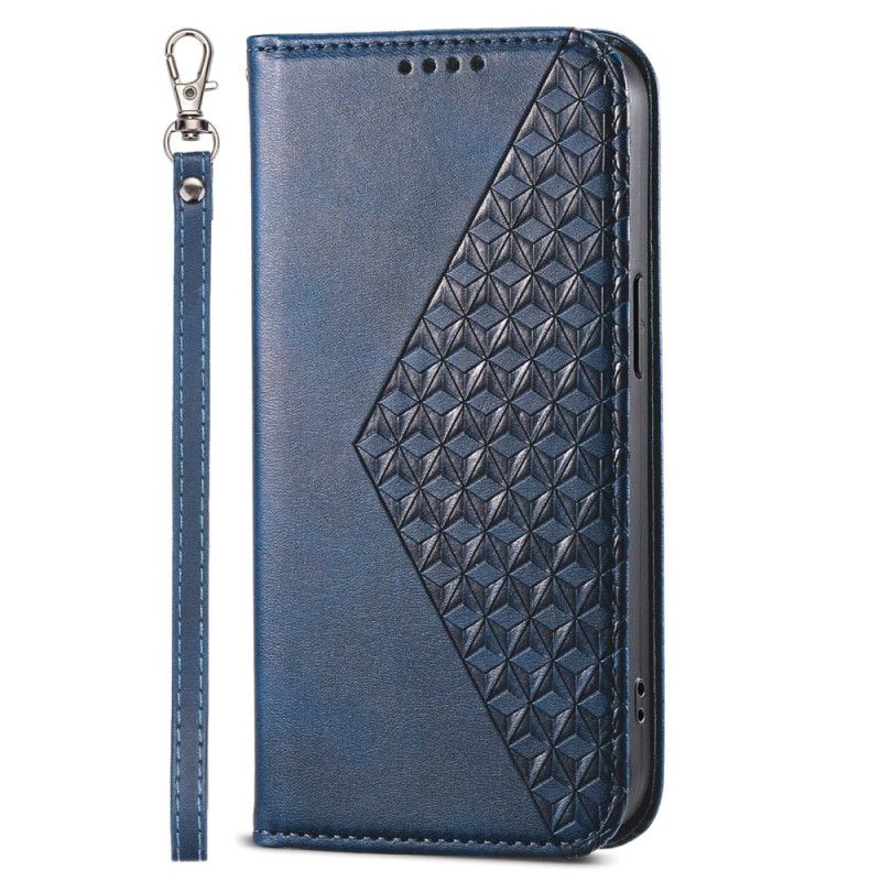 Læder Cover iPhone 16 Pro Telefon Etui Diamanter