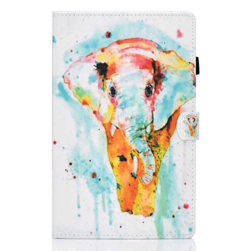 Flip Cover Huawei MatePad T 8 Mobilcover Akvarel Elefant