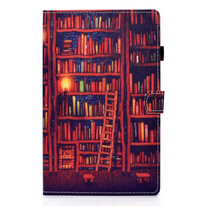 Flip Cover Huawei MatePad T 8 Rød Bibliotek