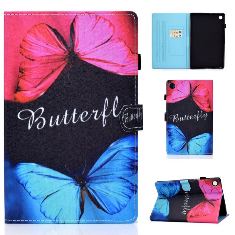 Flip Cover Læder for Huawei MatePad T 8 Butterflly