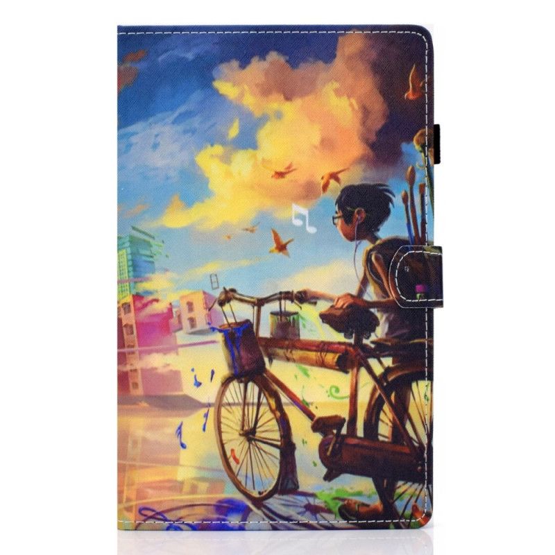 Flip Cover Læder Huawei MatePad T 8 Cykel Kunst Beskyttelse