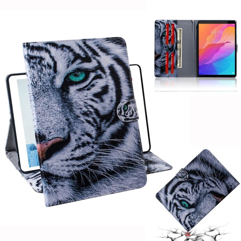 Flip Cover Læder Huawei MatePad T 8 Tigerhoved