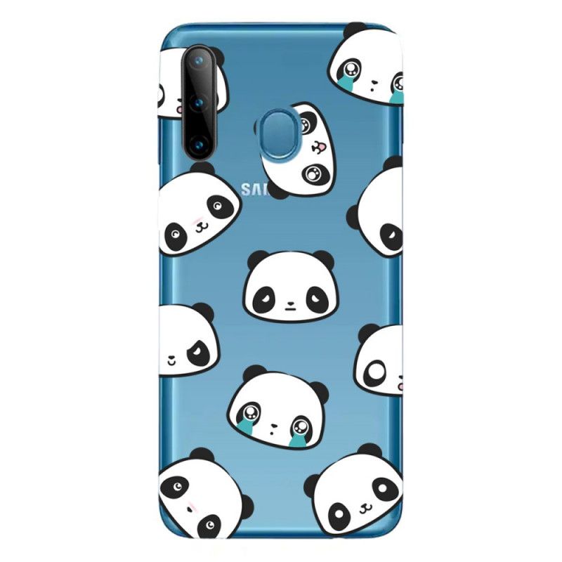 Cover Samsung Galaxy M11 Gennemsigtige Sentimentale Pandaer