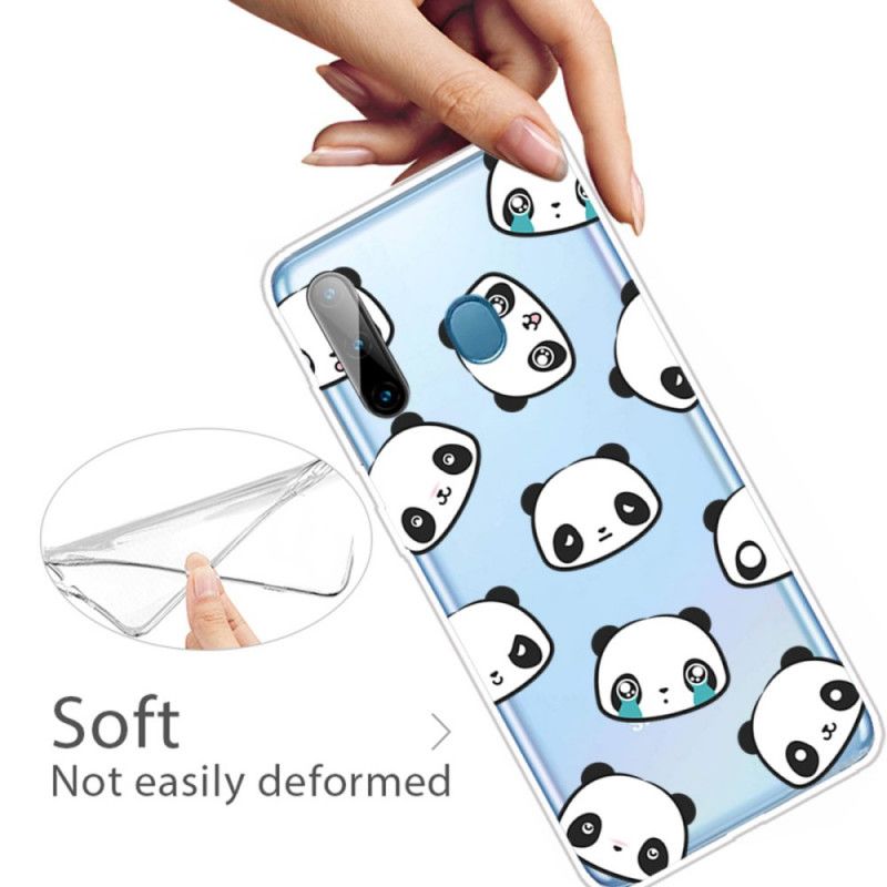 Cover Samsung Galaxy M11 Gennemsigtige Sentimentale Pandaer