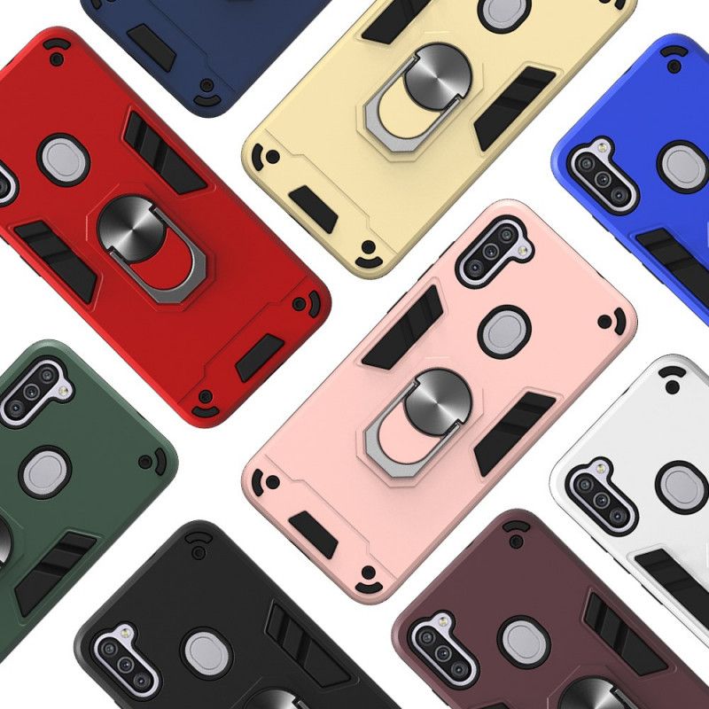 Cover Samsung Galaxy M11 Sort Aftagelig Med Støttering Original