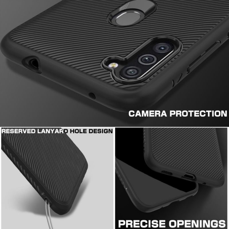 Cover Samsung Galaxy M11 Sort Jazzserie Twill Beskyttelse