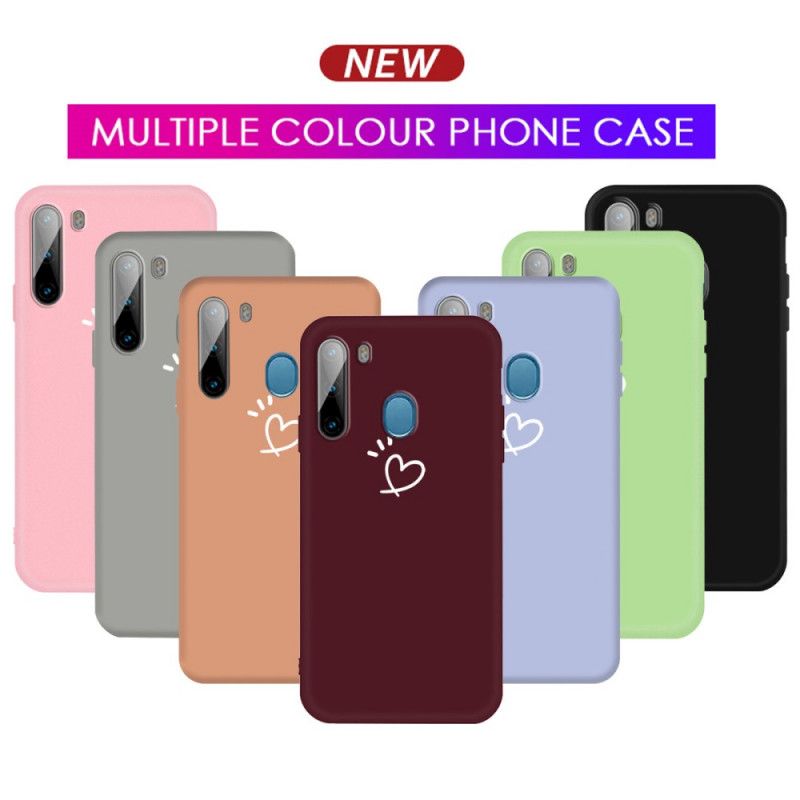 Cover Samsung Galaxy M11 Sort Mobilcover Bankende Hjertesilikone