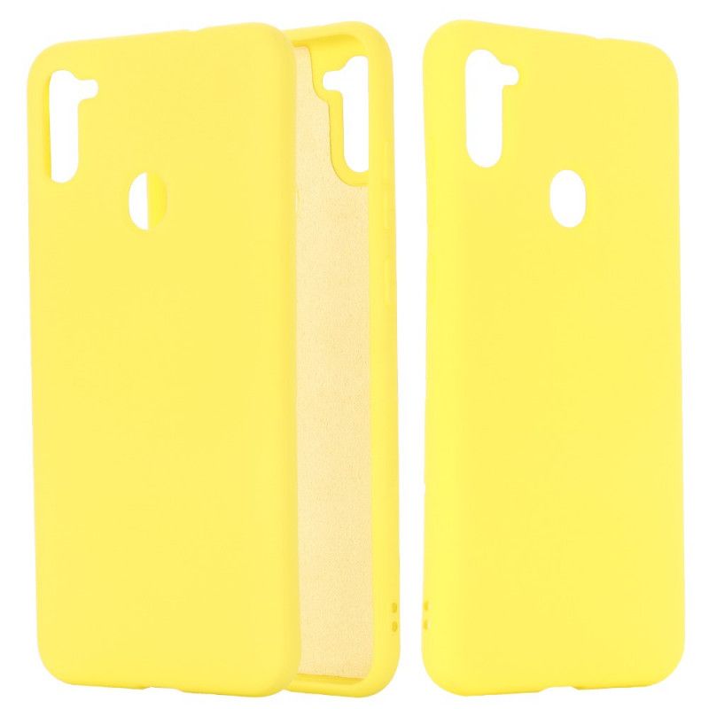 Cover Samsung Galaxy M11 Sort Mobilcover Design Med Flydende Silikone