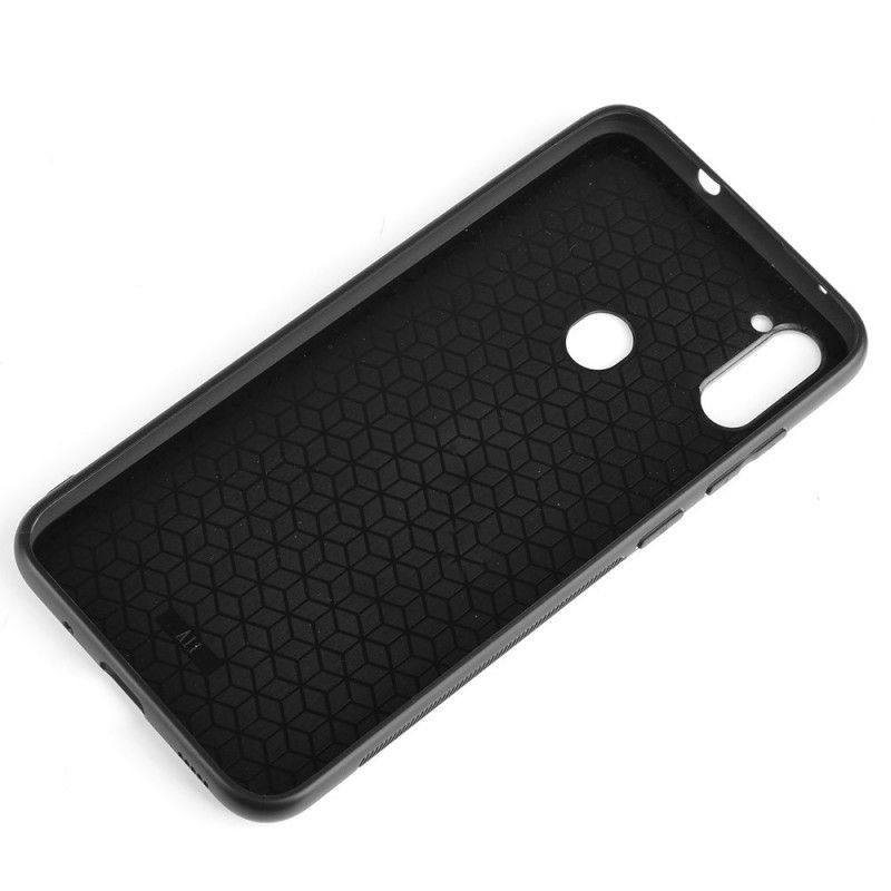 Cover Samsung Galaxy M11 Sort Syet Lædereffekt Original