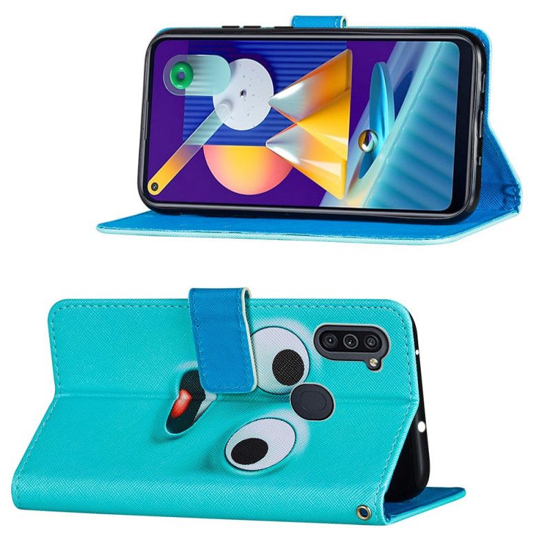 Flip Cover Læder for Samsung Galaxy M11 Bloop